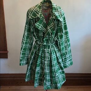 Merona 20/22W Green Spring Jacket w/ Belt Tie